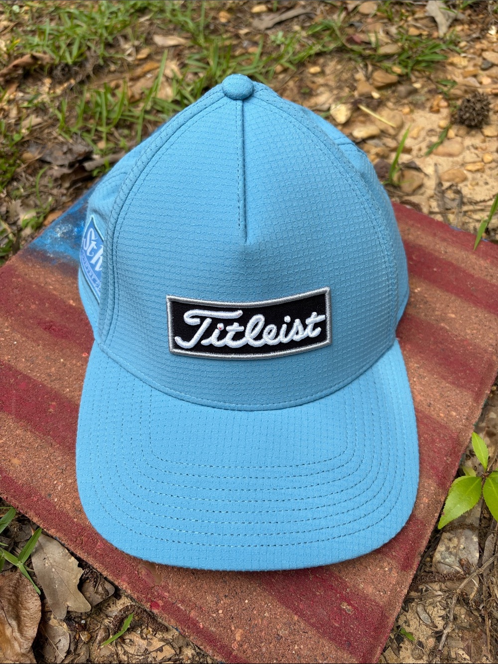 Titleist Oceanside Logo Patch SnapBack Aqua Golf Hat. St. Ives CC Hit. GA